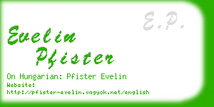 evelin pfister business card